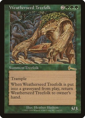 Weatherseed Treefolk (NM) #116 Urza's Legacy ULG Reserved List Magic card MTG