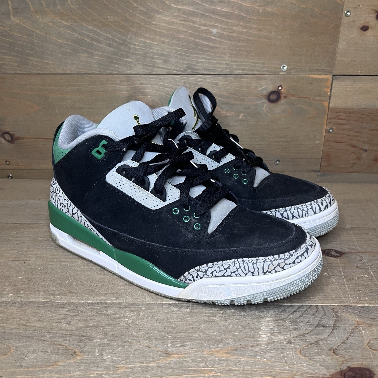SAOLA Nike Air Jordan 3 III Retro Verde Pino CT8532 030 Sneakers Basse Uomo Taglia 9 US