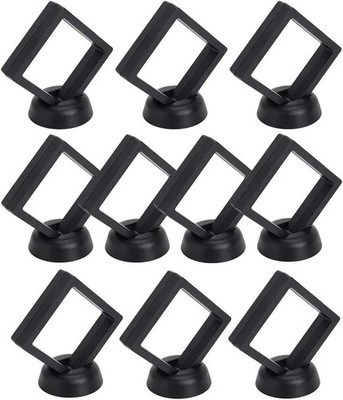 10 Pcs 3D 2.75'' Floating Coin Display Frame Stand Holder Case For Jewelry Coins