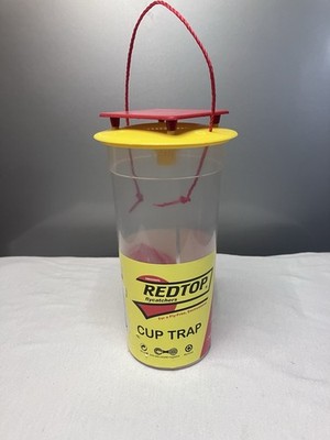 New! Redtop Flycatcher Cup Trap - 100% Non-Toxic Reusable  Outdoor Fly Trap