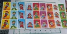 Vintage Stickers Super Mario Bros Luigi Lot 3 Sheets Paper Magic Group Nintendo