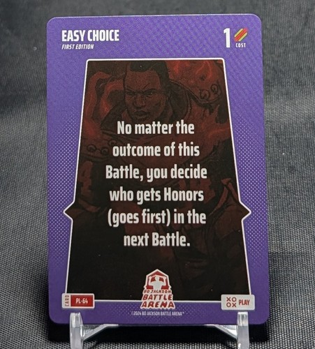 Easy Choice Play Card - 2024 Bo Jackson Battle Arena #PL-64