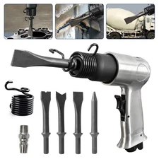 4500RPM 150mm Quick Change Air Hammer + 4PCS Chisel Stroke Pneumatic Super Duty
