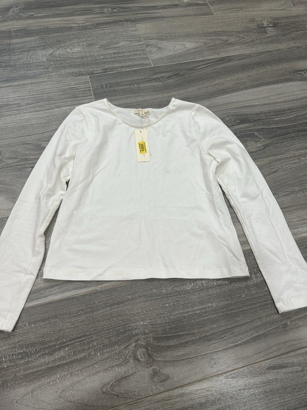 Girls white long sleeve shirt by Copper Key size large 12