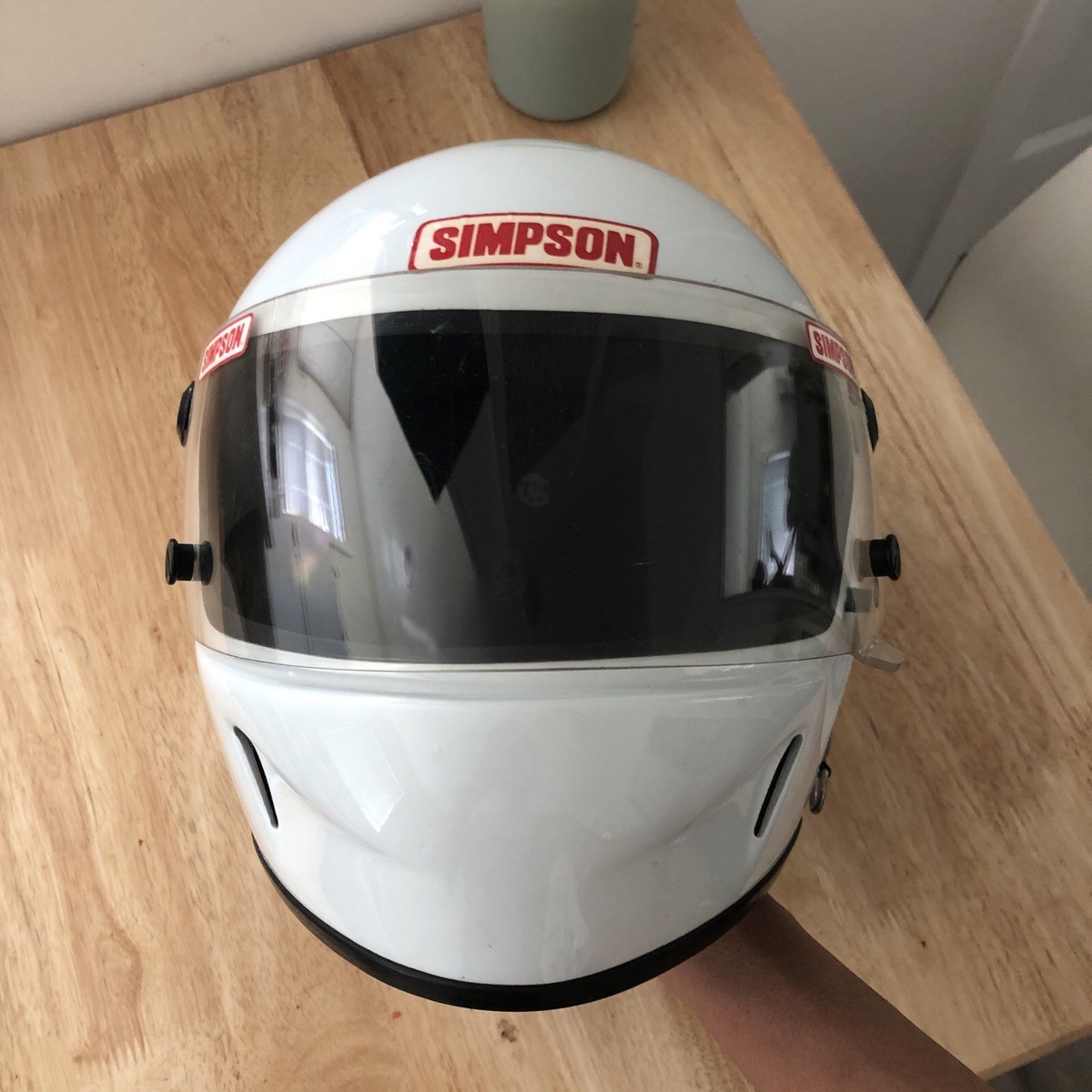 SIMSON SUPER SNELL フルフェイスヘルメット Mサイズ Simpson Snell Motorcycle Racing Track Helmet Vintage Full Face