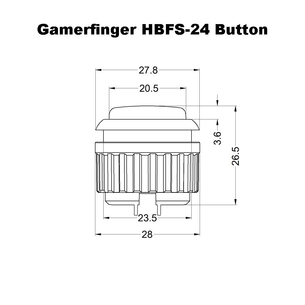 ゲーマーフィンガー 白枠 24mm×13 30mm×1 8pcs Original Gamerfinger 24mm 30mm Scew In Mechanical Buttons