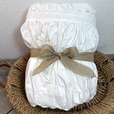 POTTERY BARN TEEN LOVESHACKFANCY SWEET BOWS DUVET COVER, TWIN/XL ~ IVORY