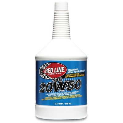 Red Line 12504 SAE 20W50 Fully Synthetic Motor Oil  1 Quart