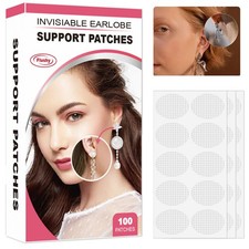 1 Box Clear Ear Lobe Support Patches, Invisible Ear Lobe Protectors 200pcs
