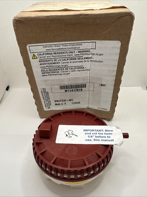 #ad NEW OEM Whirlpool Washer SWITCH WL P N: W11417619 W11402114 11 20 23 $80.00