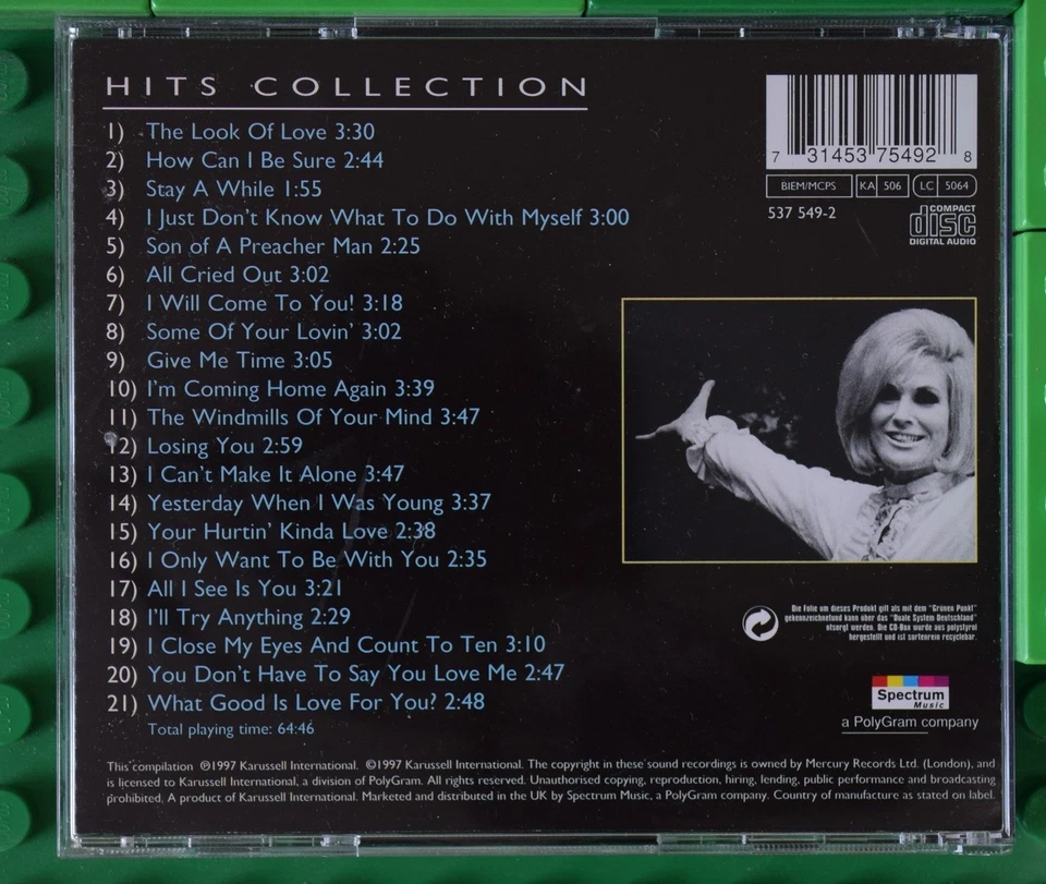 Dusty Springfield - Hits Collection - Spectrum Music - CD - Bild 2 von 4