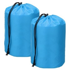 Drawstring Bag, Storage Bags, 9x16"  2Pcs  Sky Blue
