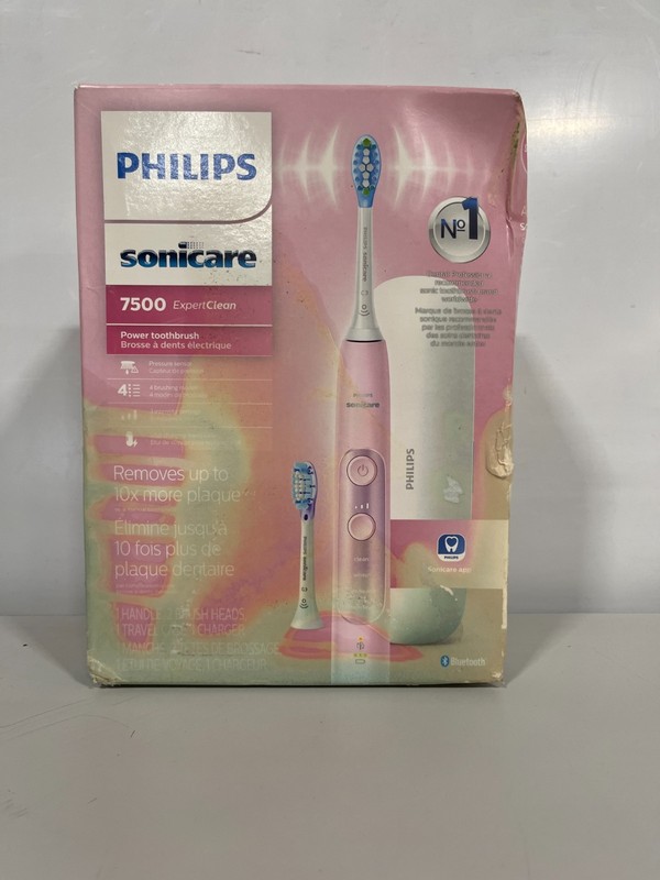 Philips Sonicare ExpertClean 7500 Sonic Electric Toothbrush - Pastel Pink-new