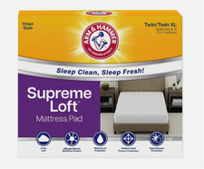 Arm Hammer Twin / Twin XL Supreme Loft Mattress Pad NEW