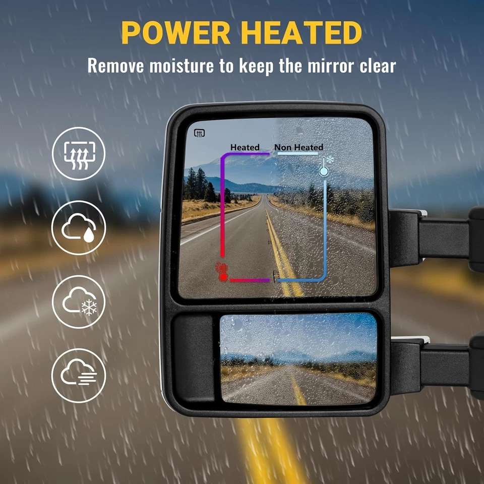 Espejos retrovisores de remolque para Ford F250 1999-2016 F350 F450 F550 Super Duty, Ford 2000-2005 Foto 2 de 4