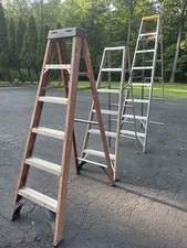 3 Alum Ladders Very Good
