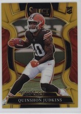 2025 Panini Select Concourse Gold Prizm 8/10 Quinshon Judkins #55 Rookie RC