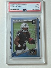 2025 Panini Donruss Optic - Rated Rookie Ashton Jeanty #202 (RC) PSA 9