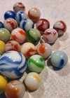 Lot Of 26 Vintage Marbles. WV Swirls,cac,peltier,akro Agate,alley NM-M — photo 5