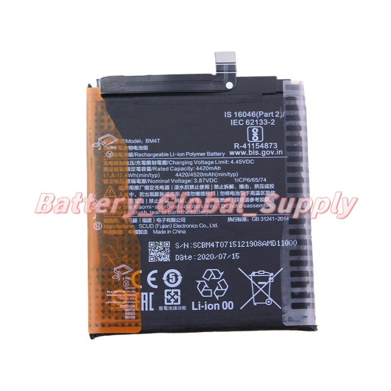 3.87V 4420MAH Battery for Redmi 10X Pro BM4T Fast Delivery High Quality New 1PCS