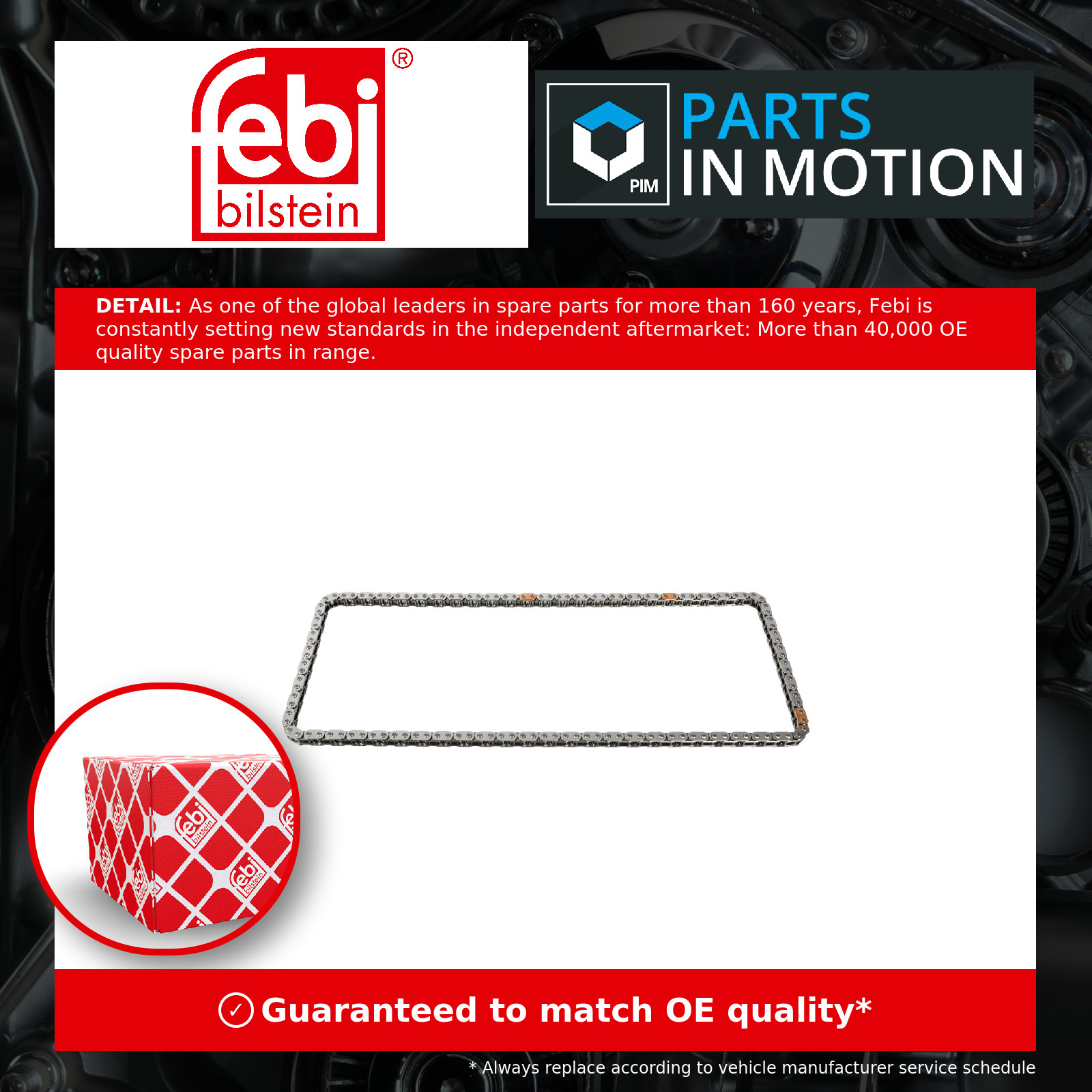 Timing Chain fits LAND ROVER DEFENDER L317 2.2D 11 to 16 LR004457 LR023524 Febi