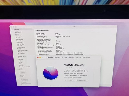 Apple iMac A1419 A1644 A1657 27" 5K Retina-500GB SSD-2015 Pink Hue - Picture 5 of 11