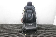 SEDILE Anteriore Destro In Pelle Nera AUDI TT 8J 2007 RHD (AIRBAG ESPLOSO)