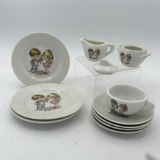 Vintage 1950s Grantcrest Child's Tea Set 11 Pieces replacement Boy Girl Flower