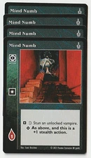 Mind Numb x4 5th Edition Sabbat VTES Jyhad
