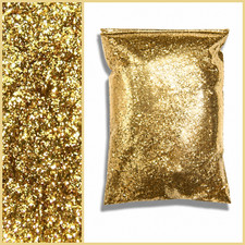1 Lb 454g Champagne Gold .015 Medium Metal Flake Premium Auto Paint Additive
