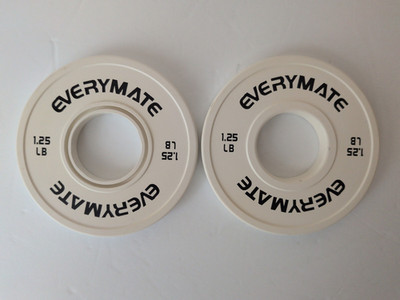 EVERYMATE Change Weight Plates 2x 1.25LB Fractional Plate Olympic Bumper Plates