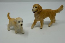 Golden Retriever Parent Mom  Pup Puppy Baby Set - Schleich Figure Dog