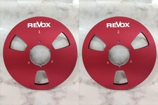 One Pair 10.5'' Red Revox Tape Reel Aluminum For Reel To Reel Tape Recorder