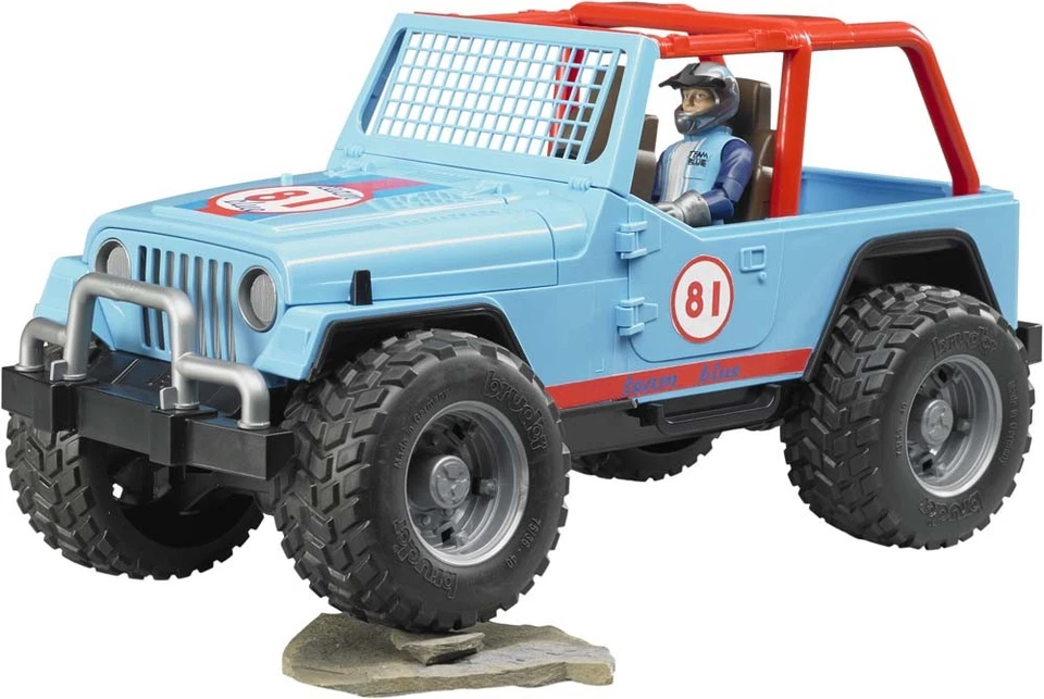BRUDER, JEEP Cross country blu con pilota Scala: 1/16, 1/16,  BRU2541 - Immagine 2 di 3