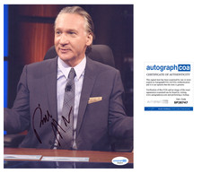 Bill Maher ‘Real Time With Bill Maher’ Signed 8x10 Photo Comedian ACOA
