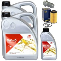 MotoröL Filter Set Febi SAE 5W-40 11 Liter + Schraube FüR Mercedes Sprinter 4,6