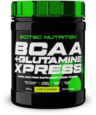 Scitec Nutrition BCAA + Glutamine Xpress, 300 g Dose, Lime