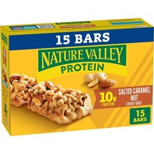 Salted Caramel Nut Protein Chewy Snack Bars 15 Count 21.3 Ounce