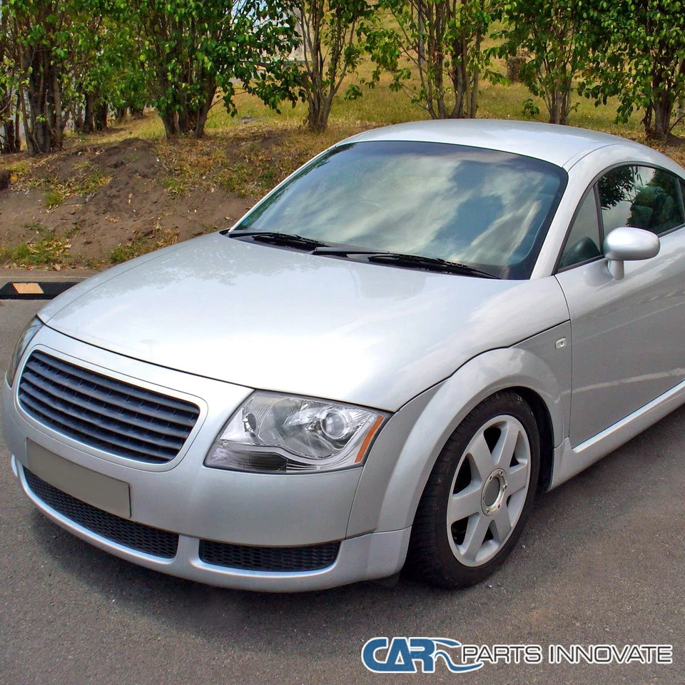 Fits 99-06 Audi TT Clear LED Strip Projector Headlights H3 Fog Lamps Left+Right Foto 3 de 4