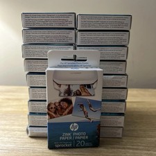 HP Sprocket Zink Photo Paper 2x3 Inch for Sprocket Photo Printers 20 Sheets Lot