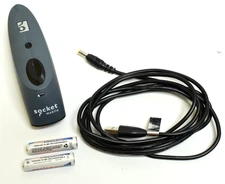 Socket Mobile CHS 7Ci Cordless Hand Scanner Grey Charger Cable Batteries Tested