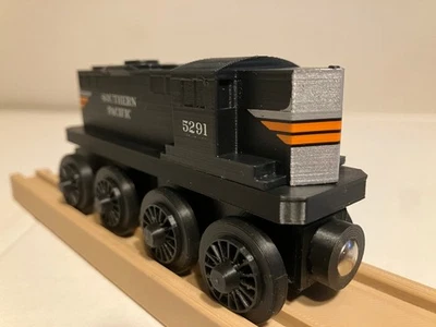 EMD GP9 Southern Pacific Blk Widow #5291 - Wooden Railroad Compatible, 3D Print - Image 1 of 4
