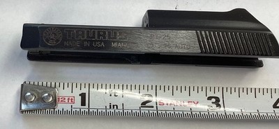 TAURUS PT 25 , COMPLETE BLACK/ BLUED SLIDE , .25 ACP , STEEL , Ready to Install