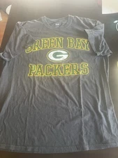 Mens XL Majestic Green Bay Packers T Shirt