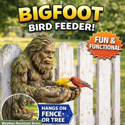 Bigfoot Bird Feeder Statue Sasquatch Garden Yard Decor Hanging