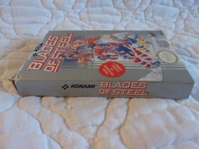 NINTENDO NES BLADES OF STEEL HOCKEY VIDEO GAME BOX MANUAL 1988 KONAMI JAPAN