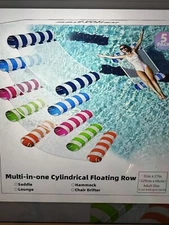 5 PCS Inflatable Floating Pool Beach Recliner Lounge Chair Swimming Kid Adult