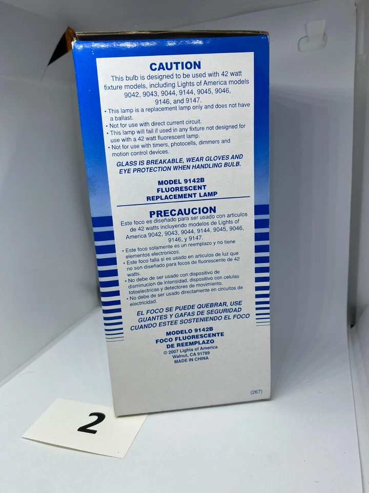 Lights Of America 9142B 4-Tube CFL Bulb - White - Image 2 of 4