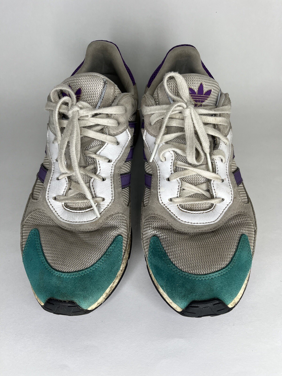 Adidas Originals Tresc Run White Purple Teal Mens Shoes EH1352 Men's Size 11.5
