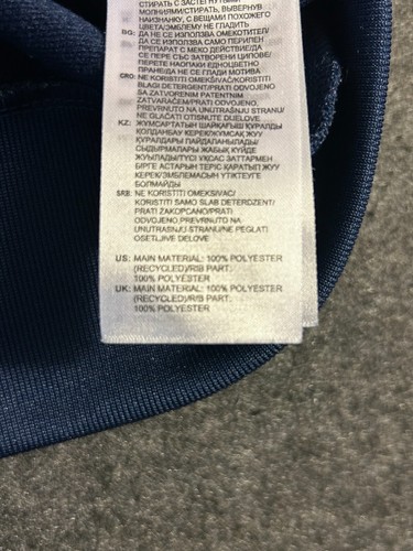 Adidas Youth Boys Size 15-16Y XL Track Jacket Full Zip Blue with White Stripes - Picture 6 of 9